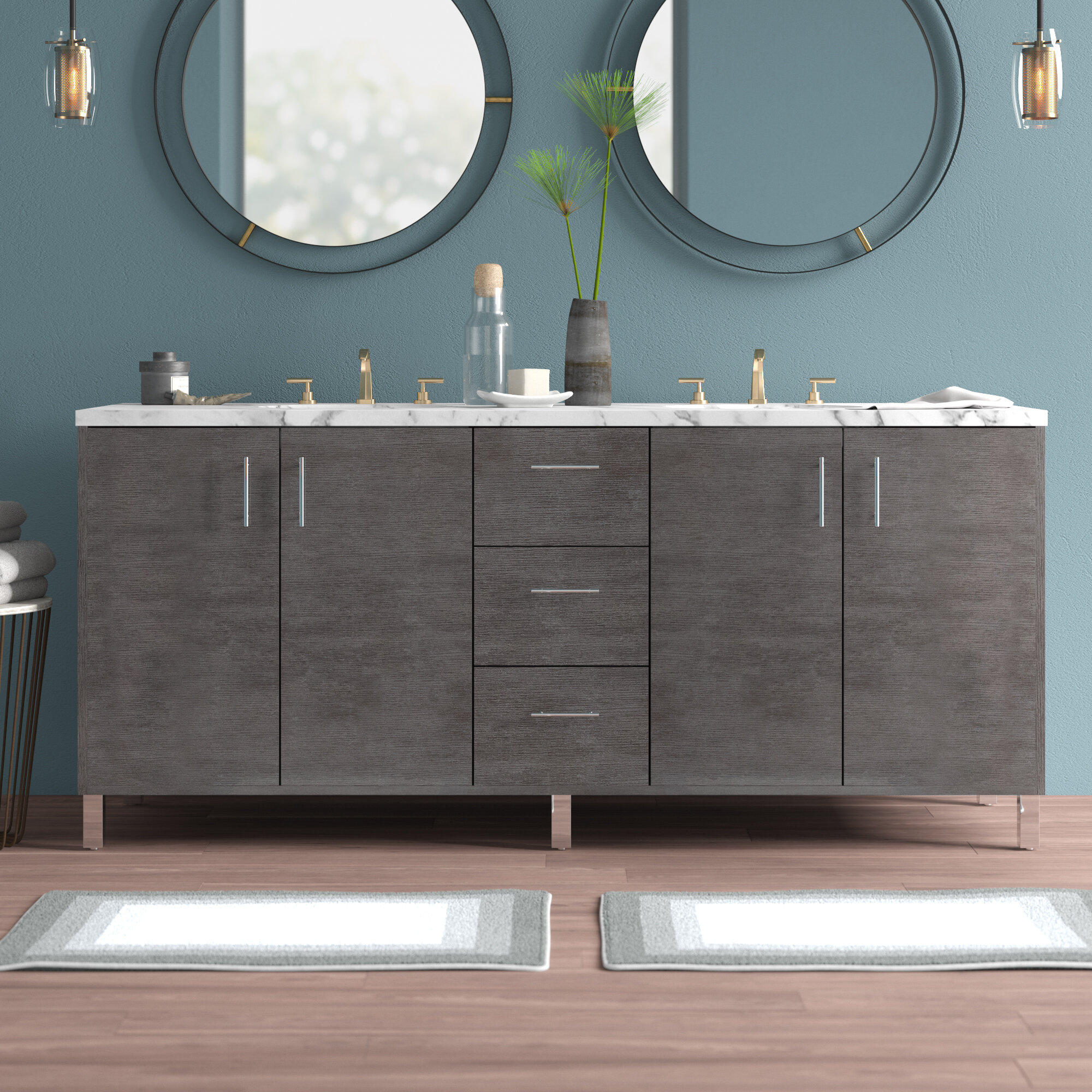James Martin Furniture Metropolitan 72 Double Bathroom Vanity