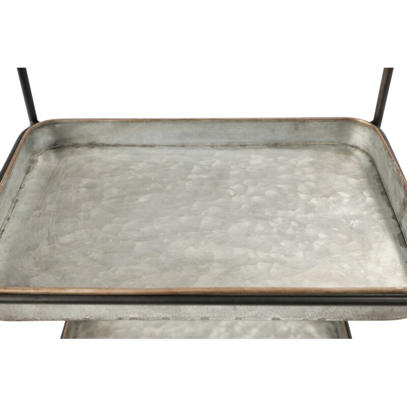 large metal serving tray