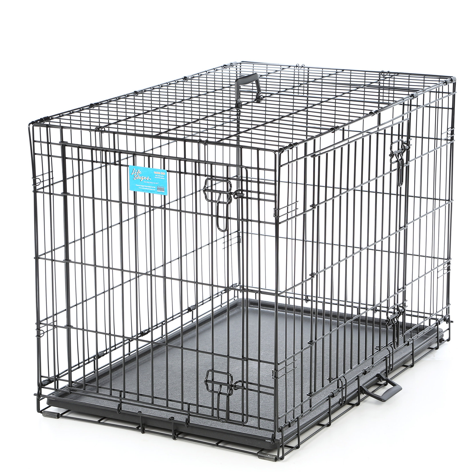 Pet Two Door Wire Dog Crate Precision Lock System Small/Medium/ Large Size