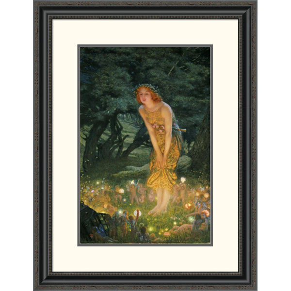 Global Gallery Midsummer Eve By Edward Robert Hughes Framed