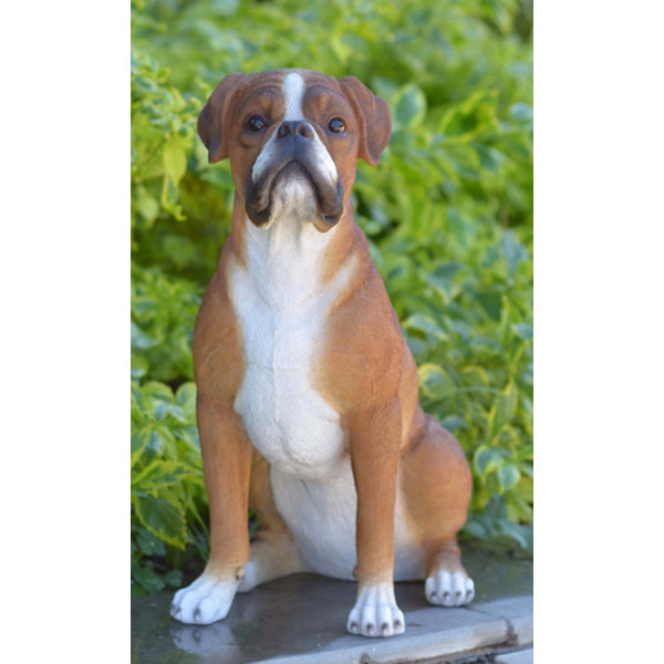Hi Line Gift Ltd Sitting Boxer Dog Statue Reviews Wayfair Ca Gift Ltd Sitting Boxer Dog Statue