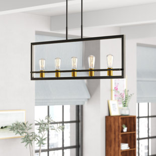 Square Rectangular Chandeliers You Ll Love Wayfair Theophania 5 Light Square Rectangle Chandelier