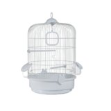 white budgie cage