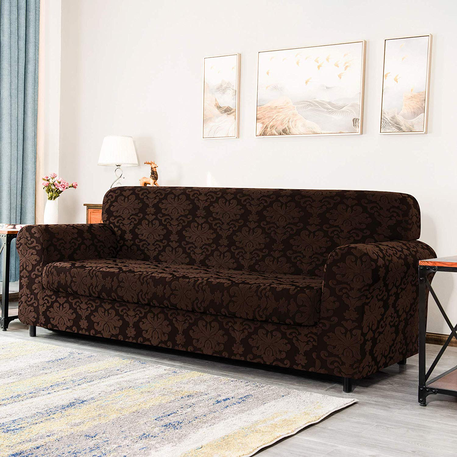 Winston Porter Elegant Sofa Slipcover 4 Seats Wayfair Winston Porter Elegant Sofa Slipcover