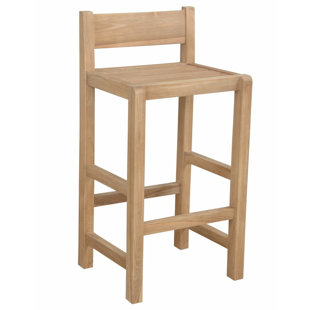 Teak Patio Bar Stools You Ll Love Wayfair Sedona 29 Teak Patio Bar Stool