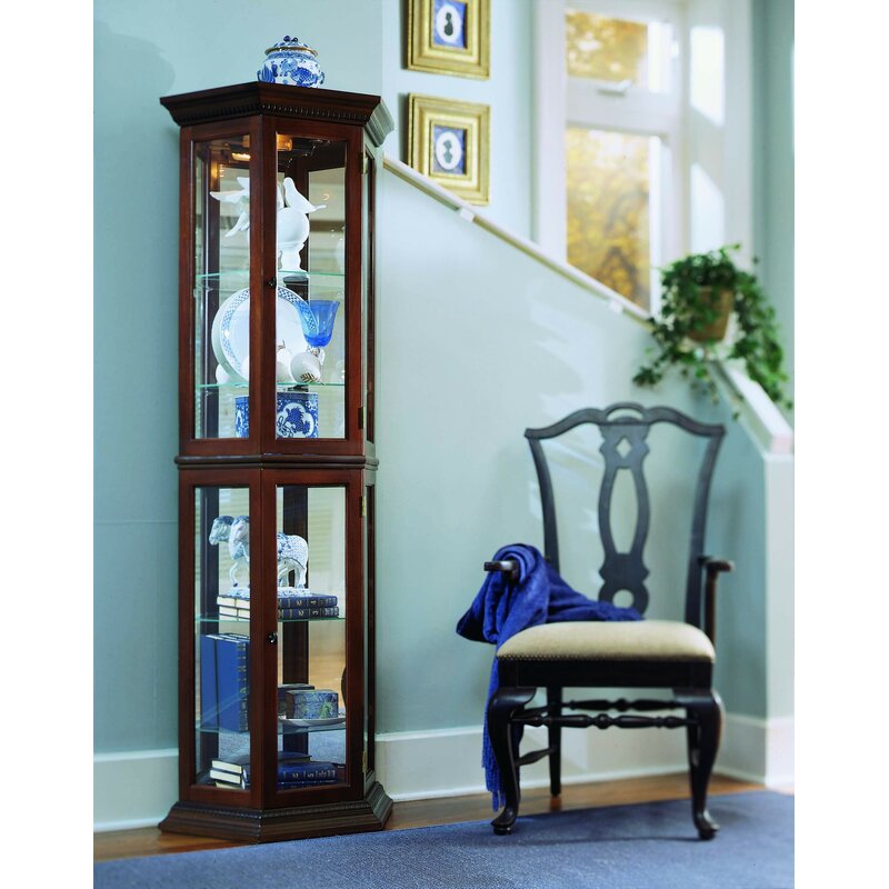 Darby Home Co Nancy Lighted Curio Cabinet Reviews Wayfair