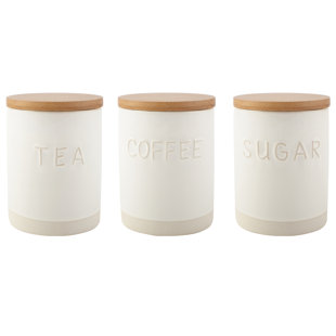 Coffee Tea And Sugar Storage Wayfair Co Uk Origins Coffee Tea Sugar Jar Set Of 3
