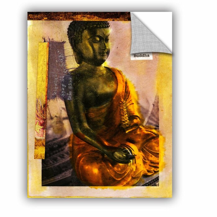 Artwall Be A Buddha By Elena Ray Graphic Art Removable Wall Decal - human buddha blox piece