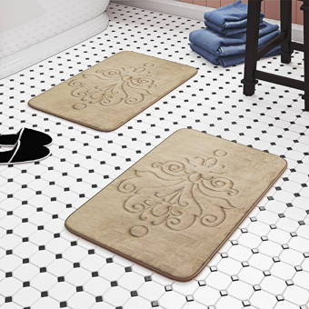 Red Barrel Studio Kenwood Japanese Chin Ming Vase Memory Foam Bath Rug Wayfair