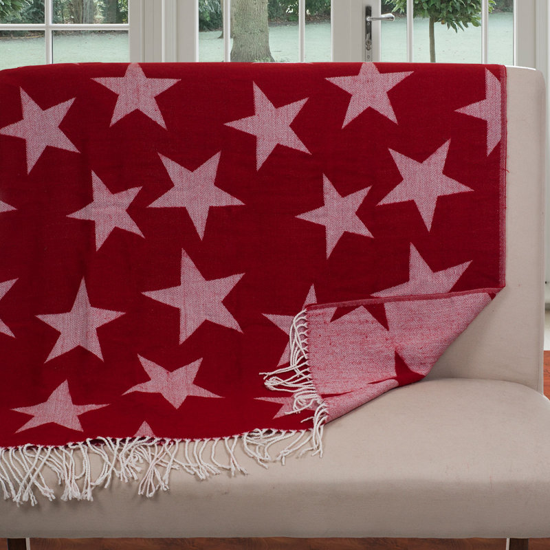 Lavish Home Jacquard Stars Throw Blanket & Reviews Wayfair