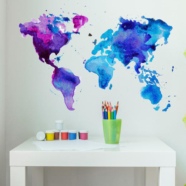 purple wall stickers
