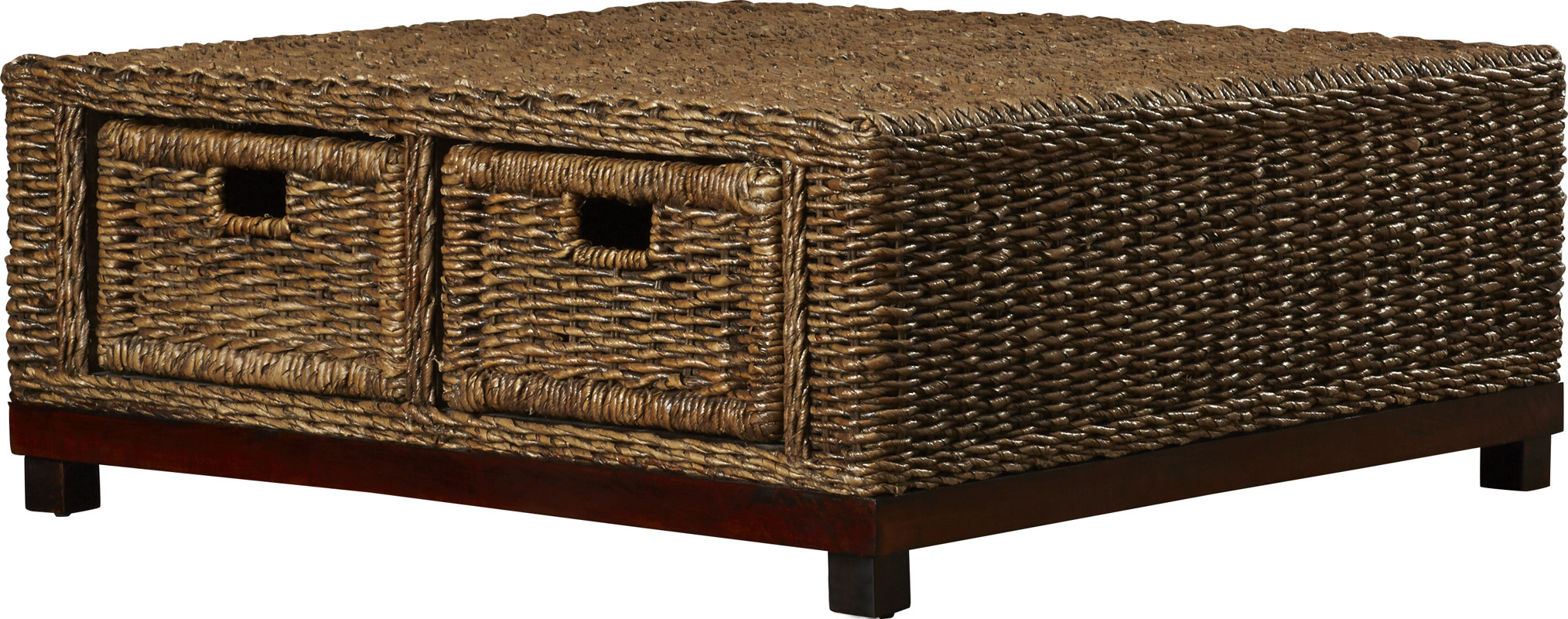Rosecliff Heights Hallandale Woven Coffee Table Reviews Wayfair Hallandale Woven Coffee Table