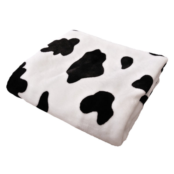 cow print swaddle blanket