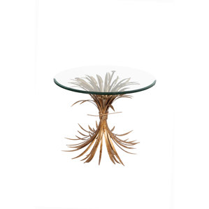 Wheat Gold Antique End Table by Fashion N You by Horizon Interseas