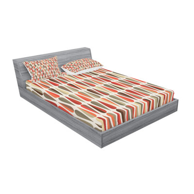 Beaudet Sixties and Seventies Geometric Round Shaped Sheet Set East Urban Home