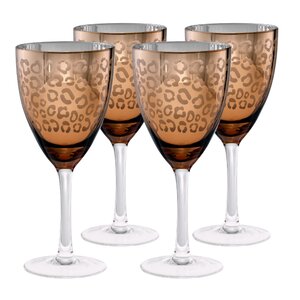Leopard Wine Glass (Set of 4)