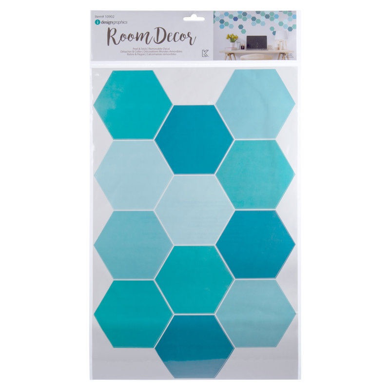 Ctgbrands Hexagon Wall Decals Wayfair Ctgbrands Hexagon Wall Decals Wayfair
