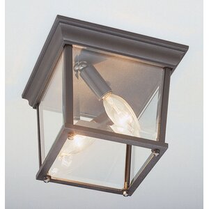 Outdoor 2-Light Flush Mount