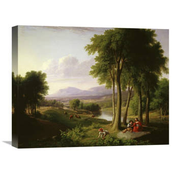 Global Gallery The Berry Pickers By Asher Brown Durand Painting