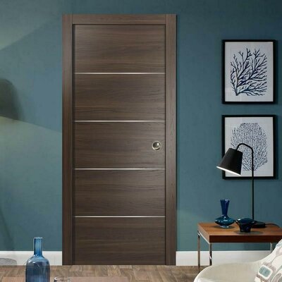 Plush Wood Planum Sliding Closet Door SARTODOORS Size: 30