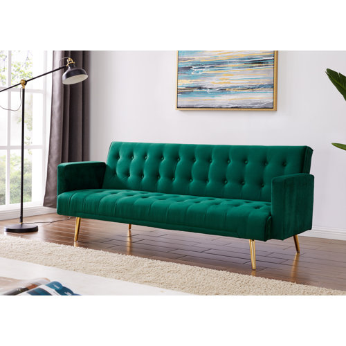 Clementine 3 Seater Clic Clac Sofa Bed Canora Grey Upholstery
