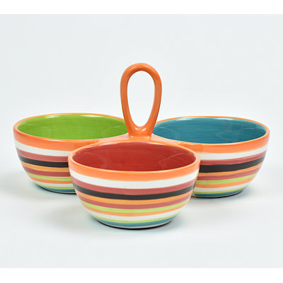 Wolfe 3-Section Condiment Server Ebern Designs