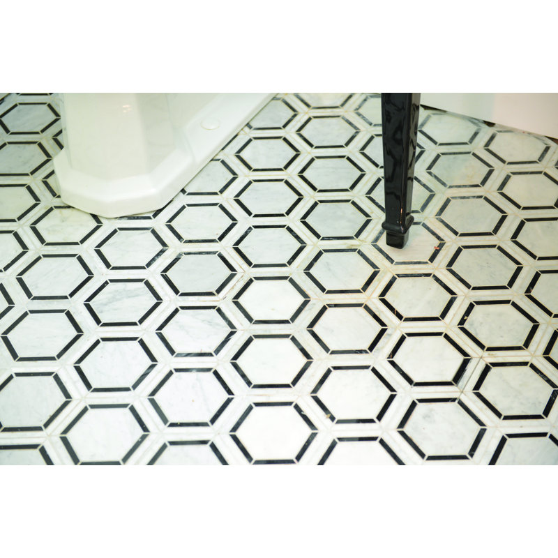 Itona Tile Harrison 6 X Natural Stone Honeycomb Mosaic Wall Itona Tile Harrison 6 X Natural
