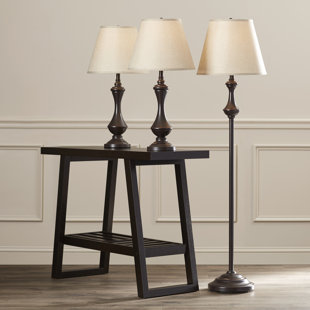 Best McDermott 3 Piece Table and Floor Lamp Set By Darby Home Co Lamps McDermott 3 Piece Table and Floor Lamp Set By Darby Home Co Lamps