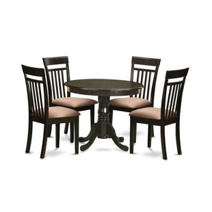 36 Inch Round Dining Table Wayfair 5 Piece Dining Set By East West Furniture
