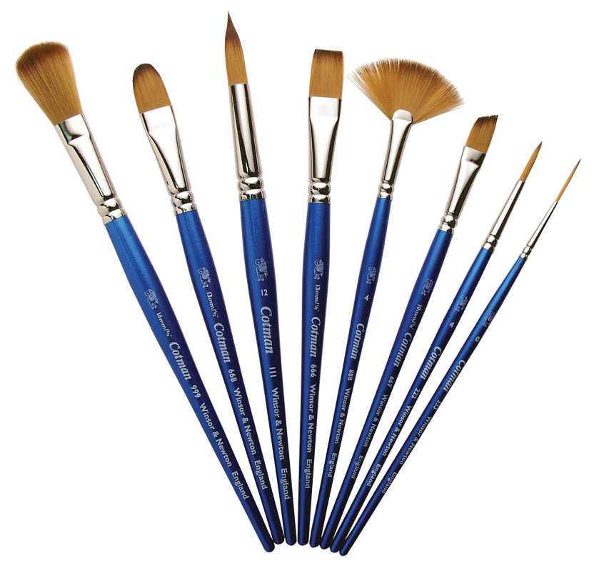 Winsor & Newton Cotman Synthetic Watercolor Mop Short Handle Brush