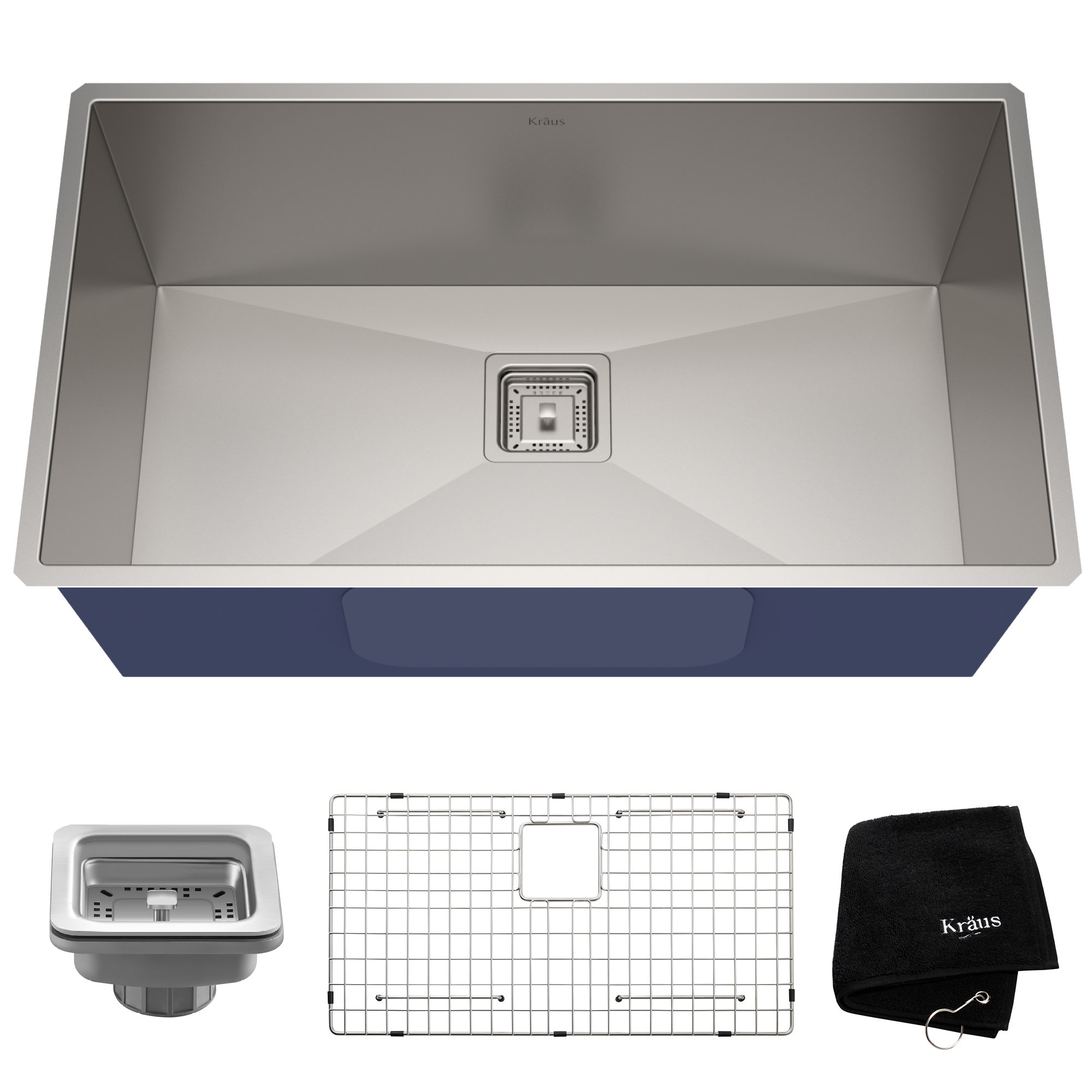 Khu32 Kraus Pax 31 X 18 Undermount Kitchen Sink With Drain