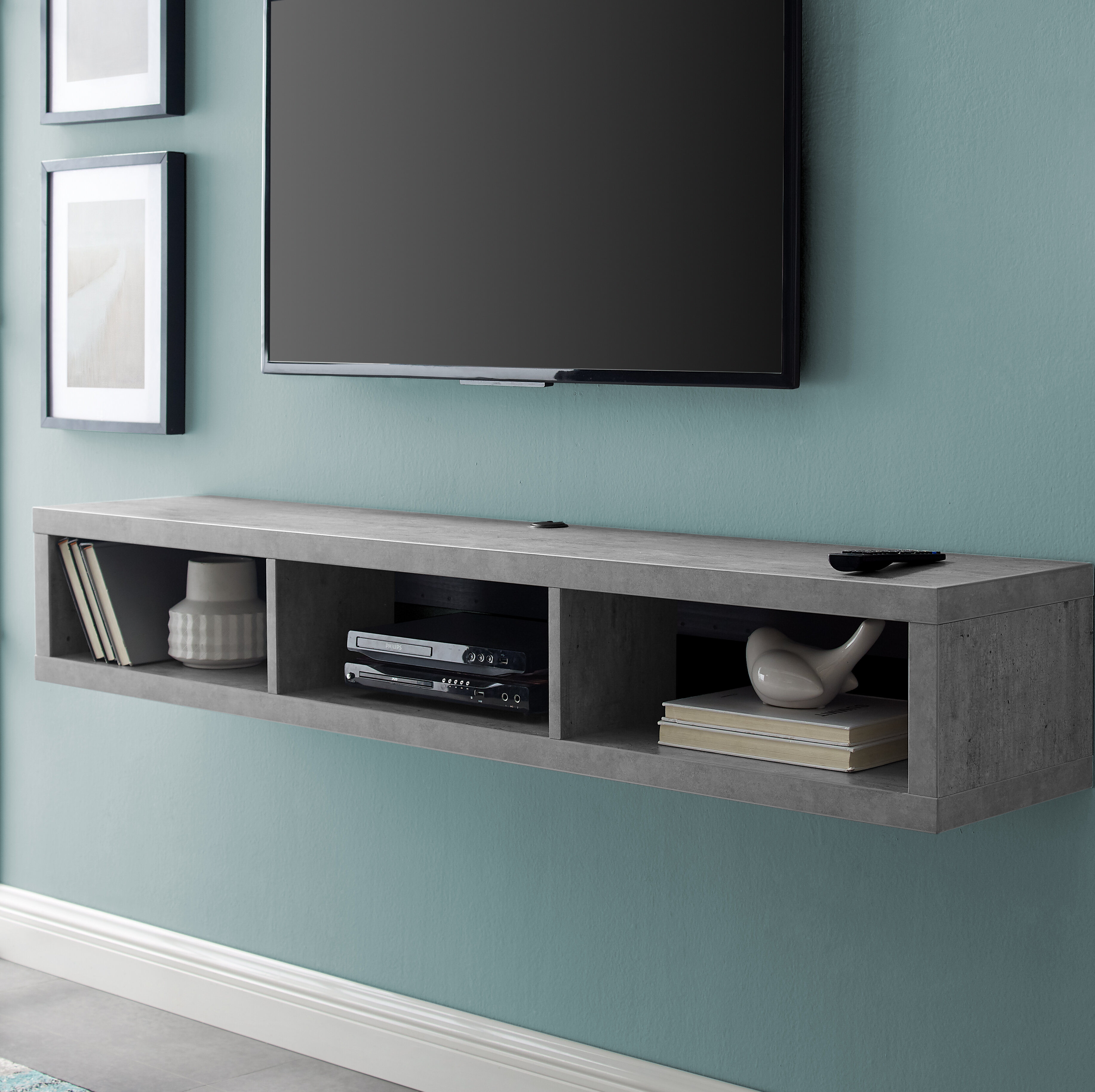 Orren Ellis Maughan Floating Tv Stand For Tvs Up To 78 Reviews