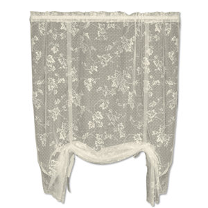 Ivy Graphic Print & Text Sheer Rod pocket Single Curtain Panel