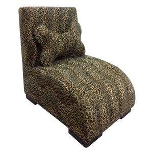 Upholstered Leopard Dog Lounge