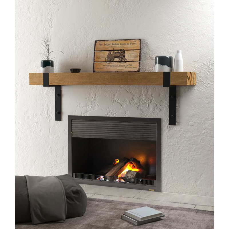 Foundry Select Bartholomew Fireplace Shelf Mantel Wayfair