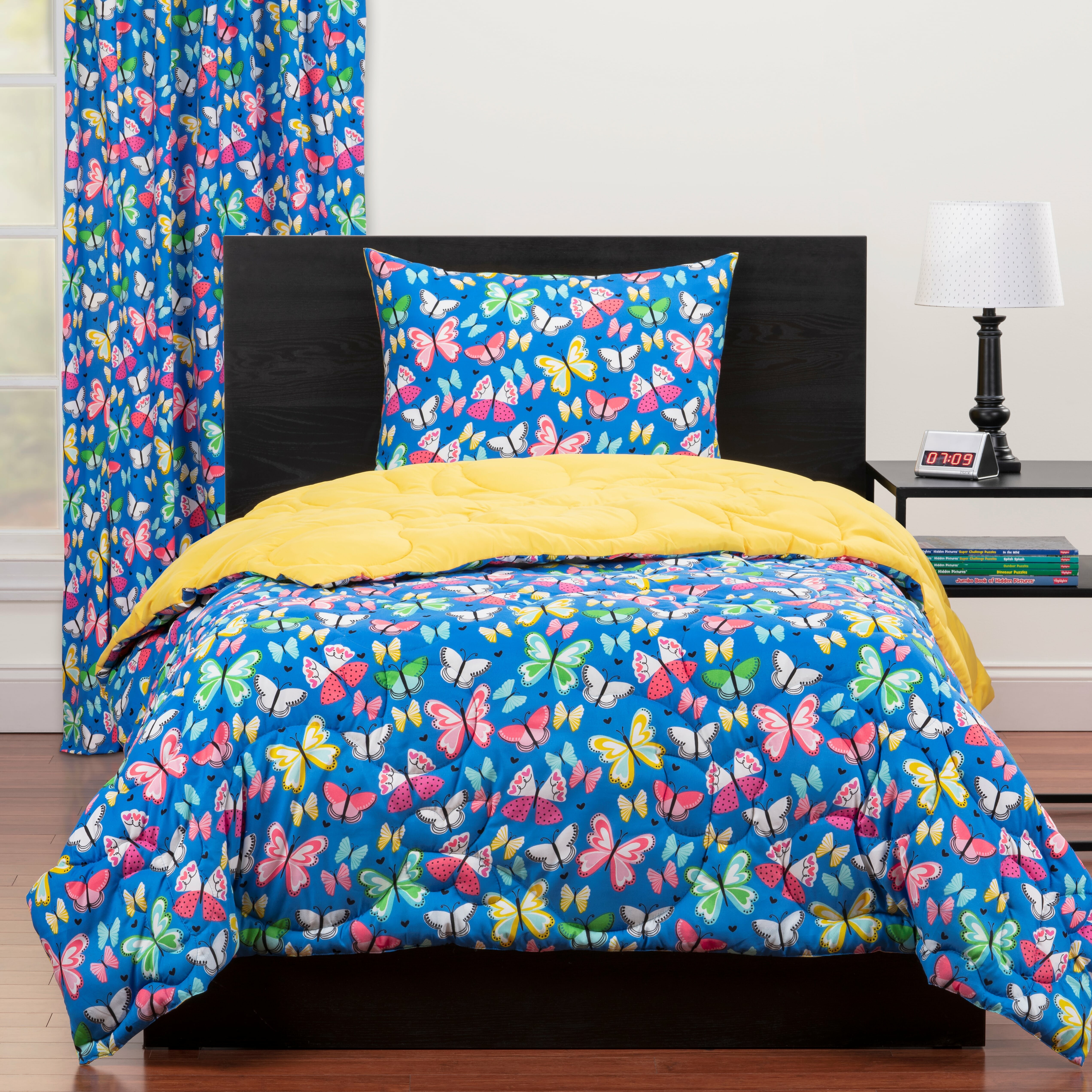 Highlights Brilliant Butterflies Reversible Toddler Bedding Set Wayfair