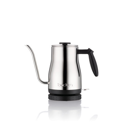 Bodum Bistro Gooseneck Electric Water Kettle 34 Ounce Bodum Color Chrome