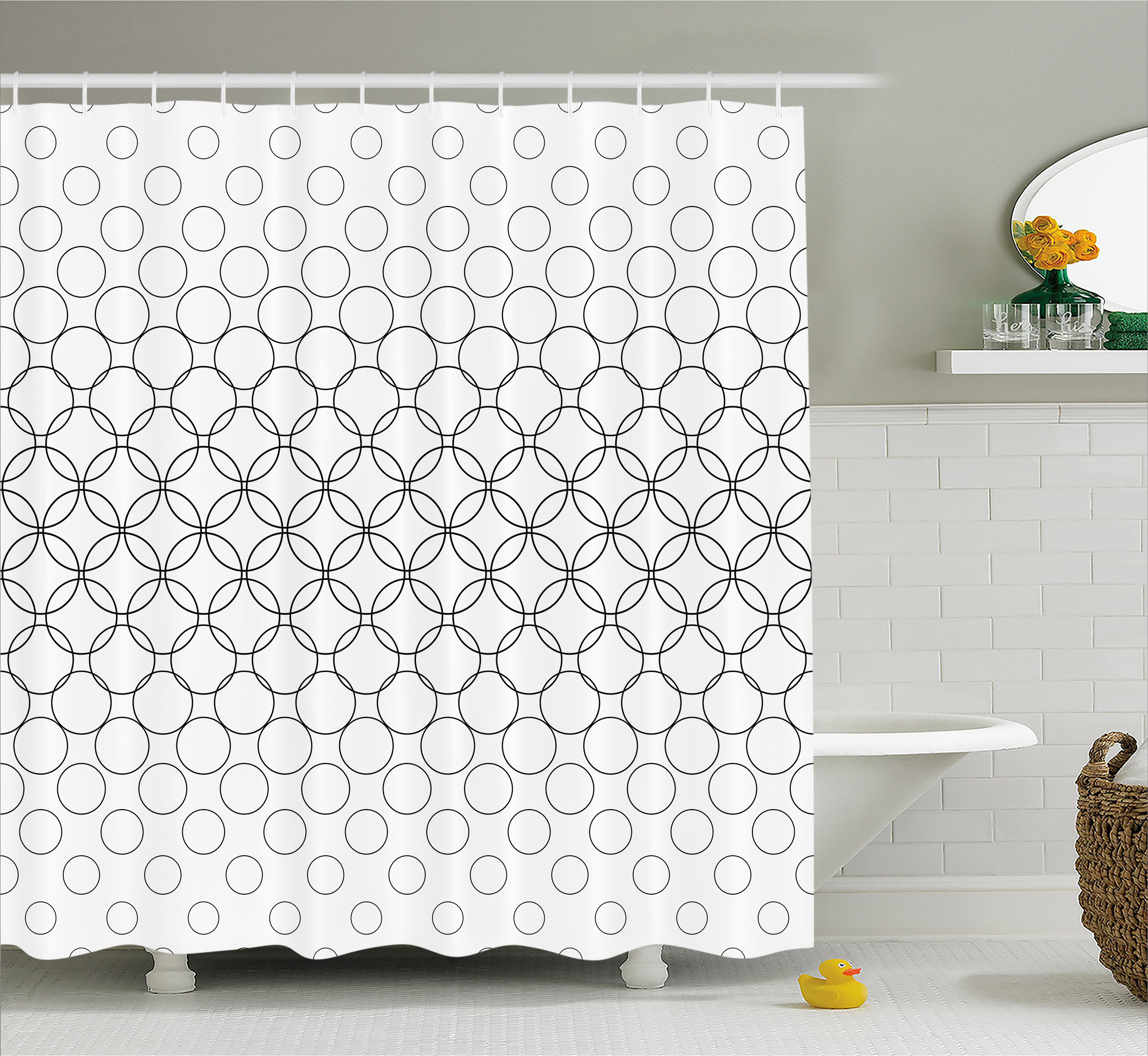 Circle Overlap Decor Shower Curtain Hooks Allmodern
