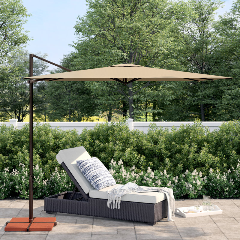 Sol 72 Outdoor Cora 8 5 Square Cantilever Umbrella Reviews Wayfair Ca