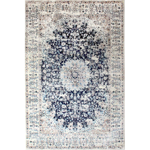 Leona Tufted Navy Rug Borough Wharf Rug Size: Runner 60 x 230cm