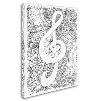 Trademark Art Zendoodle 6 By Kcdoodleart Graphic Art On Wrapped