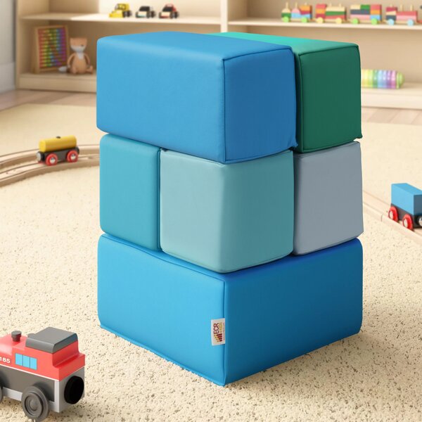 7 Piece Toddler Climb Crawl Activity Play Set Safe Trainning Foam Blocks Soft