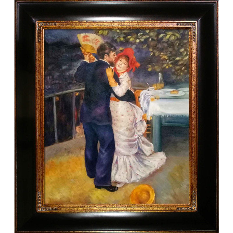 Tori Home Dance In The Country By Pierre Auguste Renoir Picture Frame Print On Canvas Wayfair