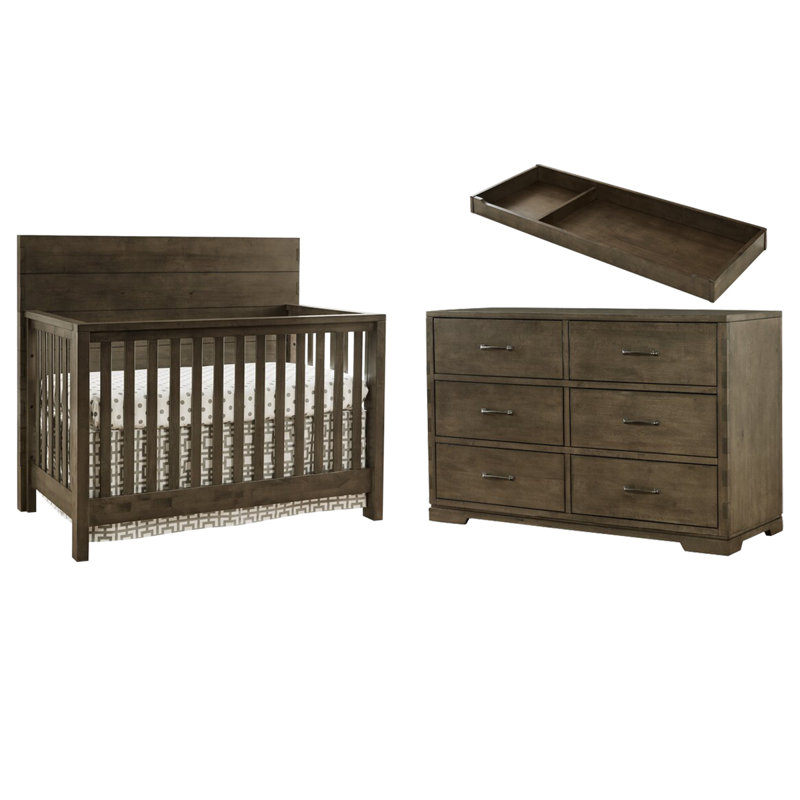 Harriet Bee Ericson 4 In 1 Convertible 2 Piece Crib Set Reviews
