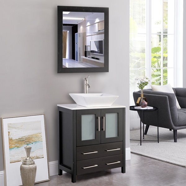 Zipcode Design™ Knutsen 24" Single Bathroom Vanity Set with Mirror & Reviews | Wayfair.ca