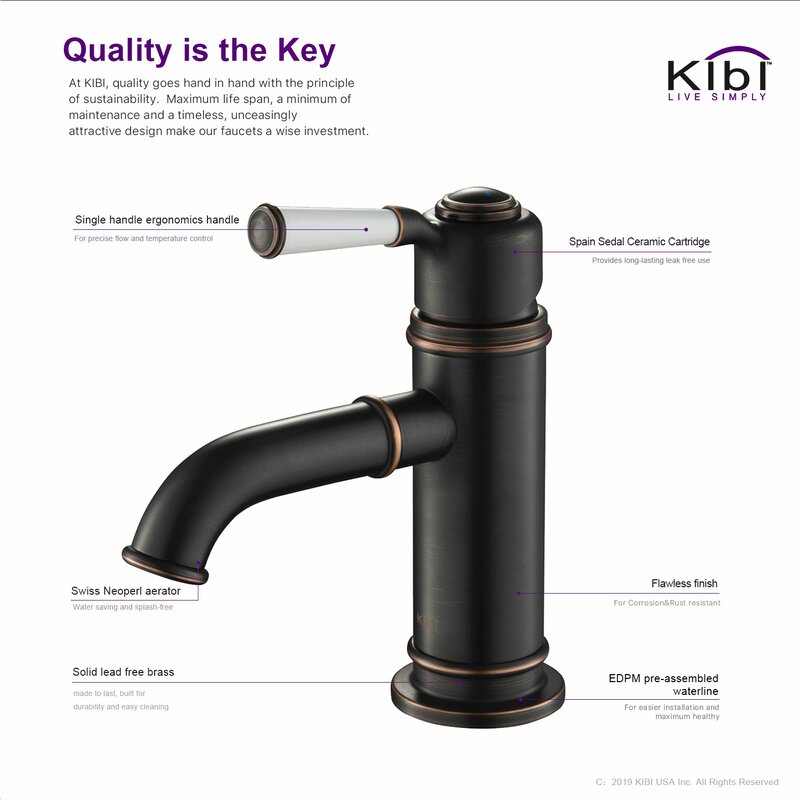 Kibi Usa Victorian Single Hole Bathroom Faucet Reviews Wayfair