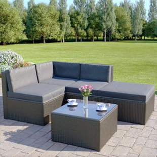 Curved Rattan Sofa Wayfair Co Uk