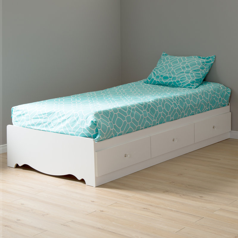 South Shore Crystal Twin Mate S Captain S Bed With Drawers