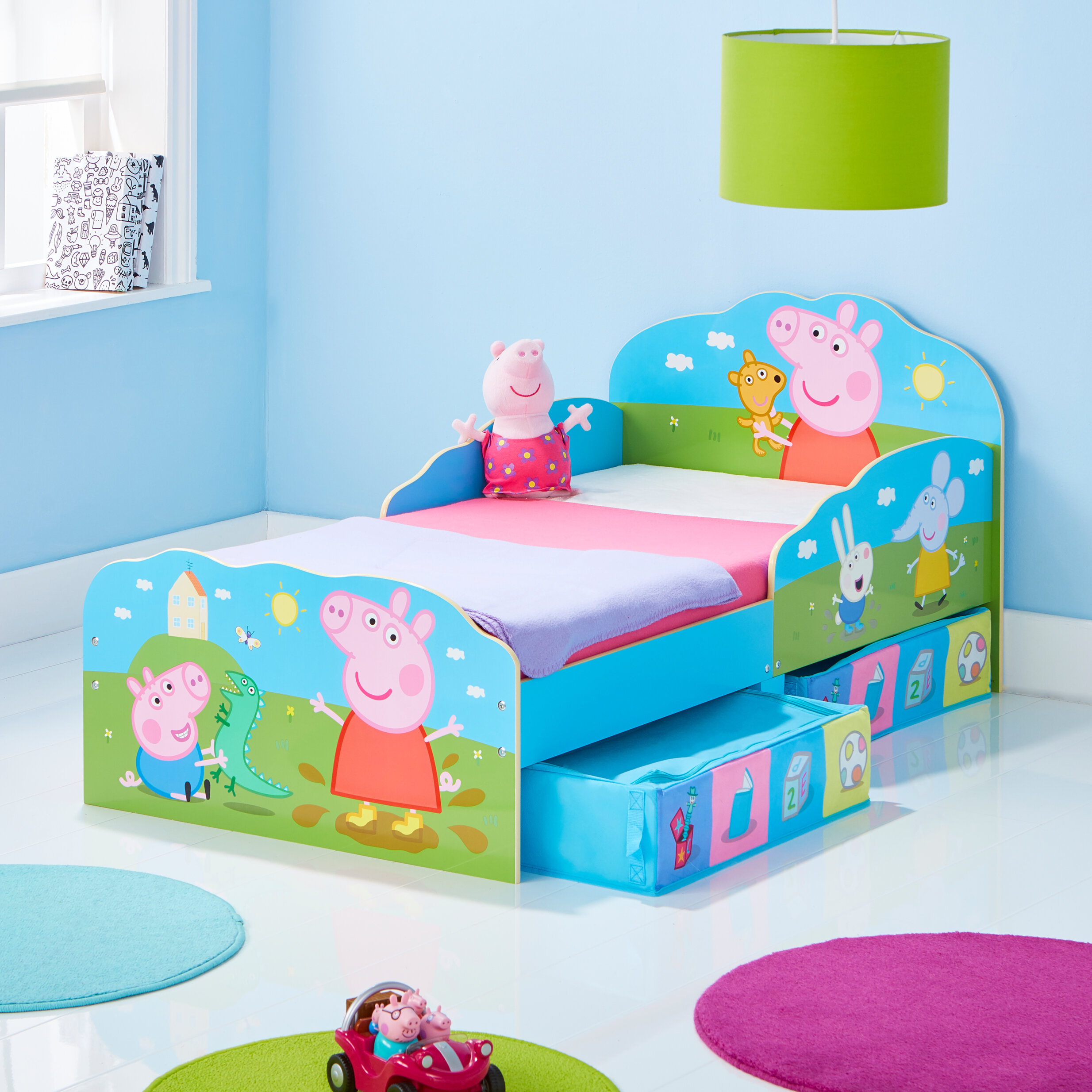 Peppa Pig Convertible Toddler Bed With Drawers Reviews Wayfair