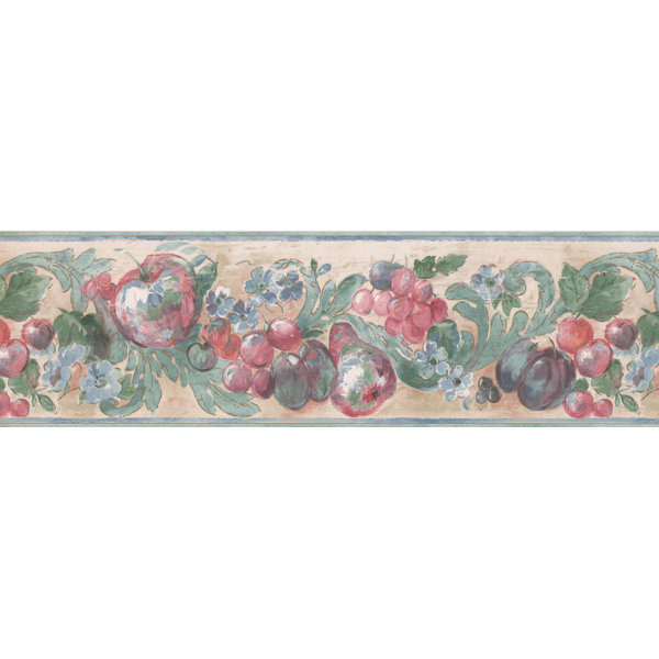 York Wallcoverings 15 L X 7 W Faux Paint Apple Pear Berries